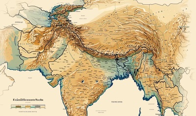 Farsi Dari Persisch Sprachgebiet Iran Afghanistan Tadschikistan Karte