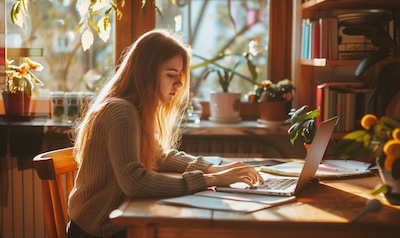 Rumänisch Einstufungstest online am Laptop