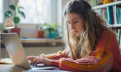 Litauisch lernen am Laptop Selbststudium