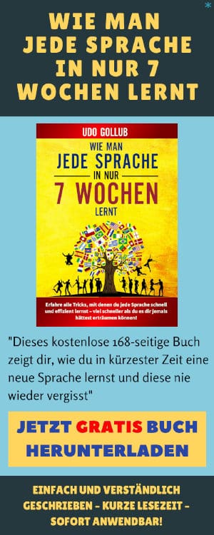 Banner kostenloses eBook zum Sprachen lernen Download